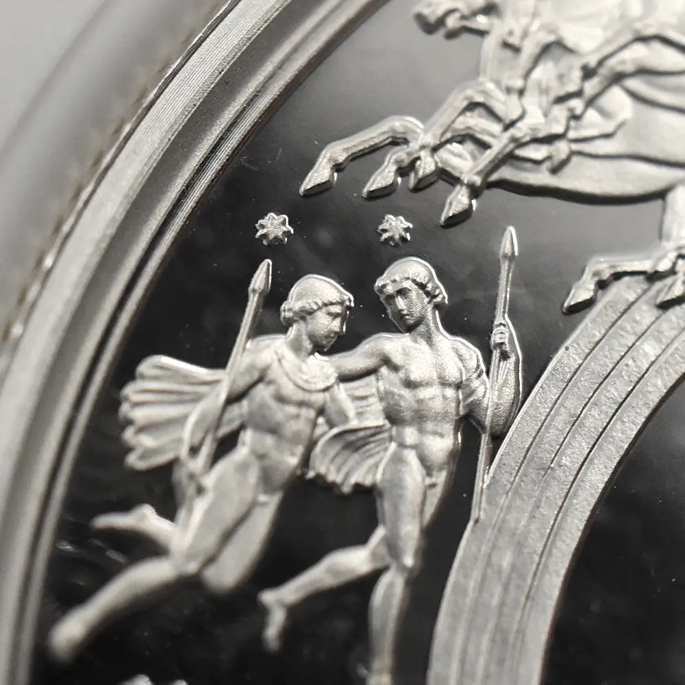 モダンコイン9：7033 イギリス 2024 チャールズ3世 ワーテルロー・メダル - 連合国代表 5ポンド2オンス銀貨 発行即日鑑定品 NGC PF70UC