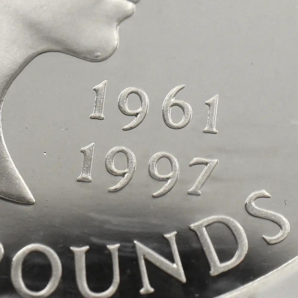 モダンコイン11：7043 イギリス 1999 エリザベス2世 ダイアナ妃追悼記念 5ポンド銀貨 NGC PF69UC 箱付き