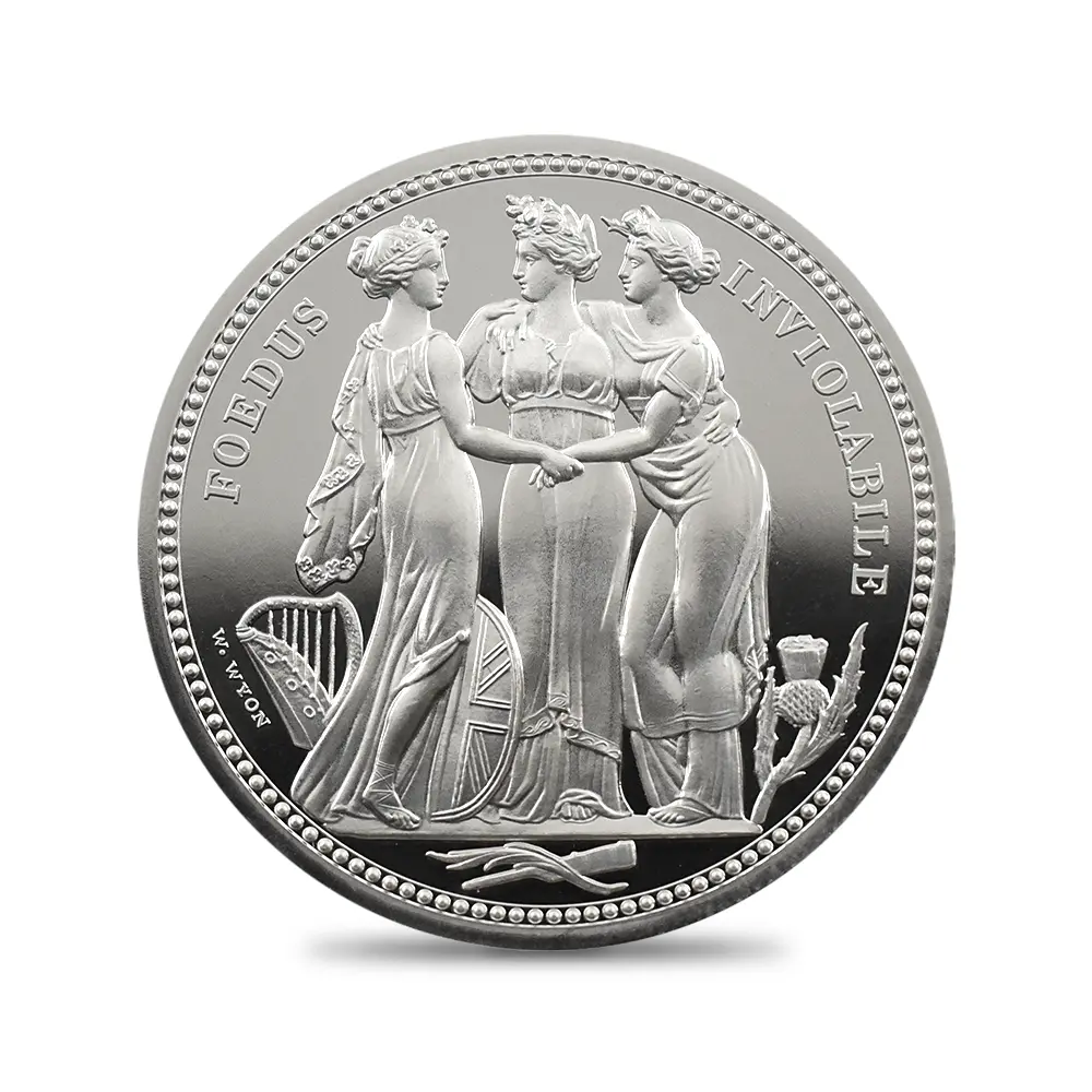 モダンコイン2：7056 イギリス 2020 エリザベス2世 スリーグレーセス 5ポンド2オンス銀貨 NGC PF70UC