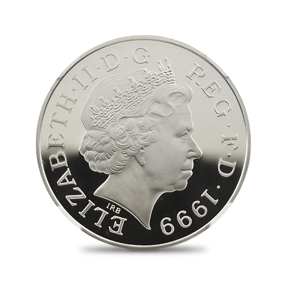 モダンコイン3:7048 イギリス 1999 エリザベス2世 ダイアナ妃追悼記念 5ポンド銀貨 NGC PF69UC 箱付き