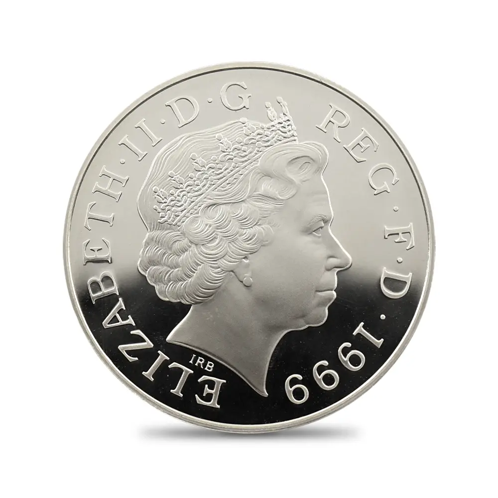 モダンコイン3：7057 イギリス 1999 エリザベス2世 ダイアナ妃追悼記念 5ポンド銀貨 PCGS PR69DC S-L6 箱付き