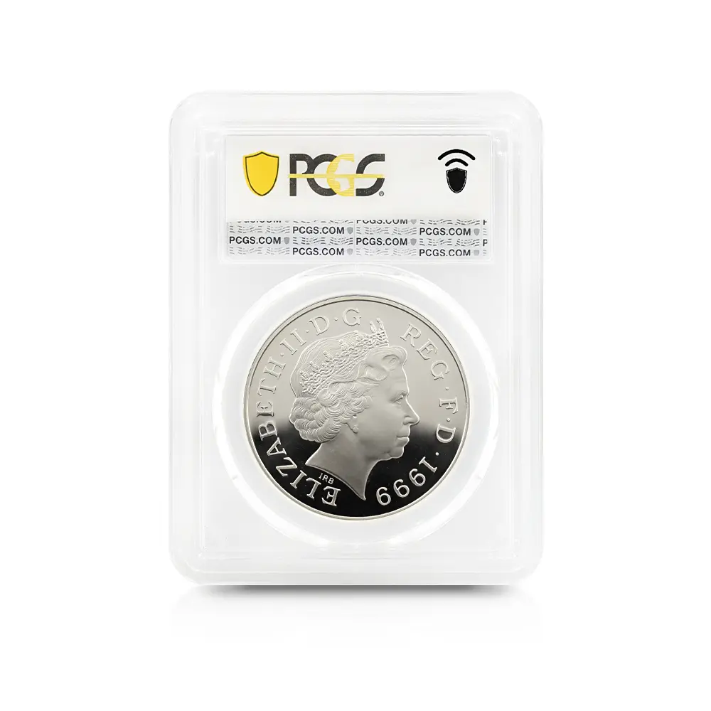 モダンコイン5：7057 イギリス 1999 エリザベス2世 ダイアナ妃追悼記念 5ポンド銀貨 PCGS PR69DC S-L6 箱付き