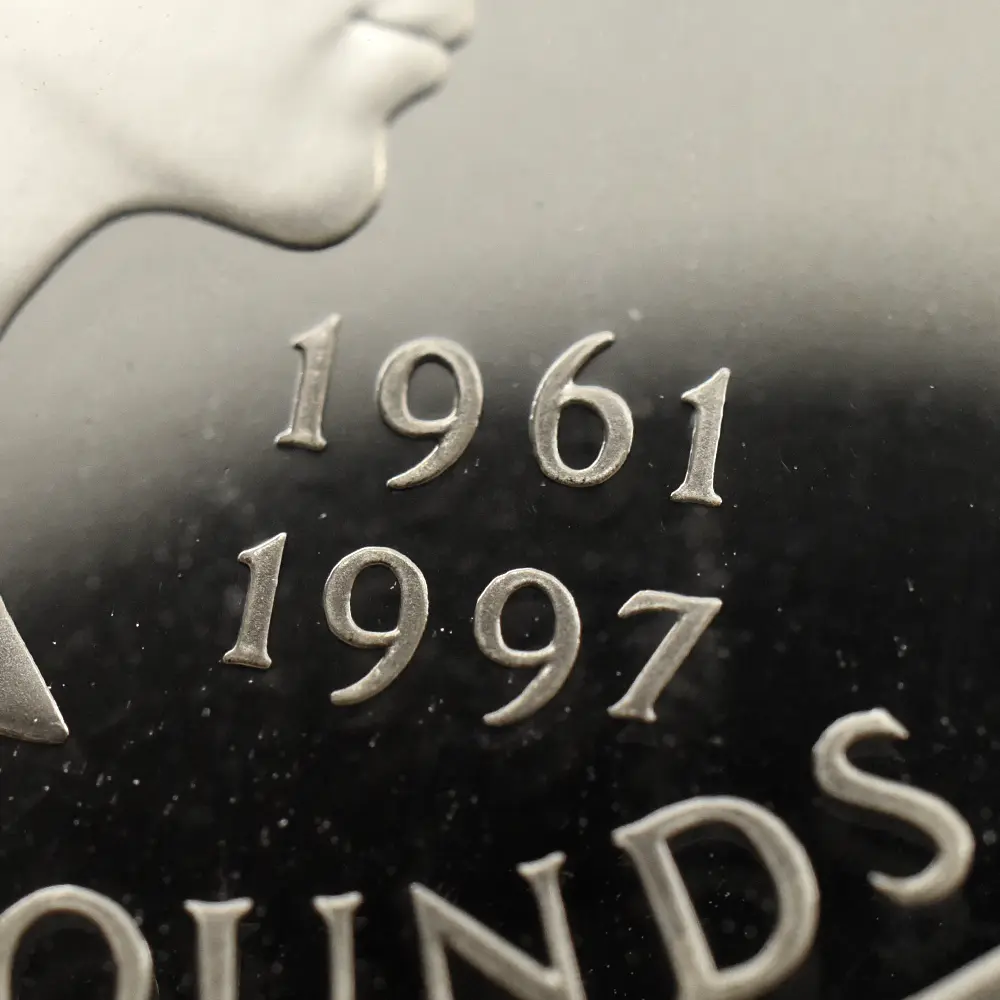 モダンコイン12：7057 イギリス 1999 エリザベス2世 ダイアナ妃追悼記念 5ポンド銀貨 PCGS PR69DC S-L6 箱付き