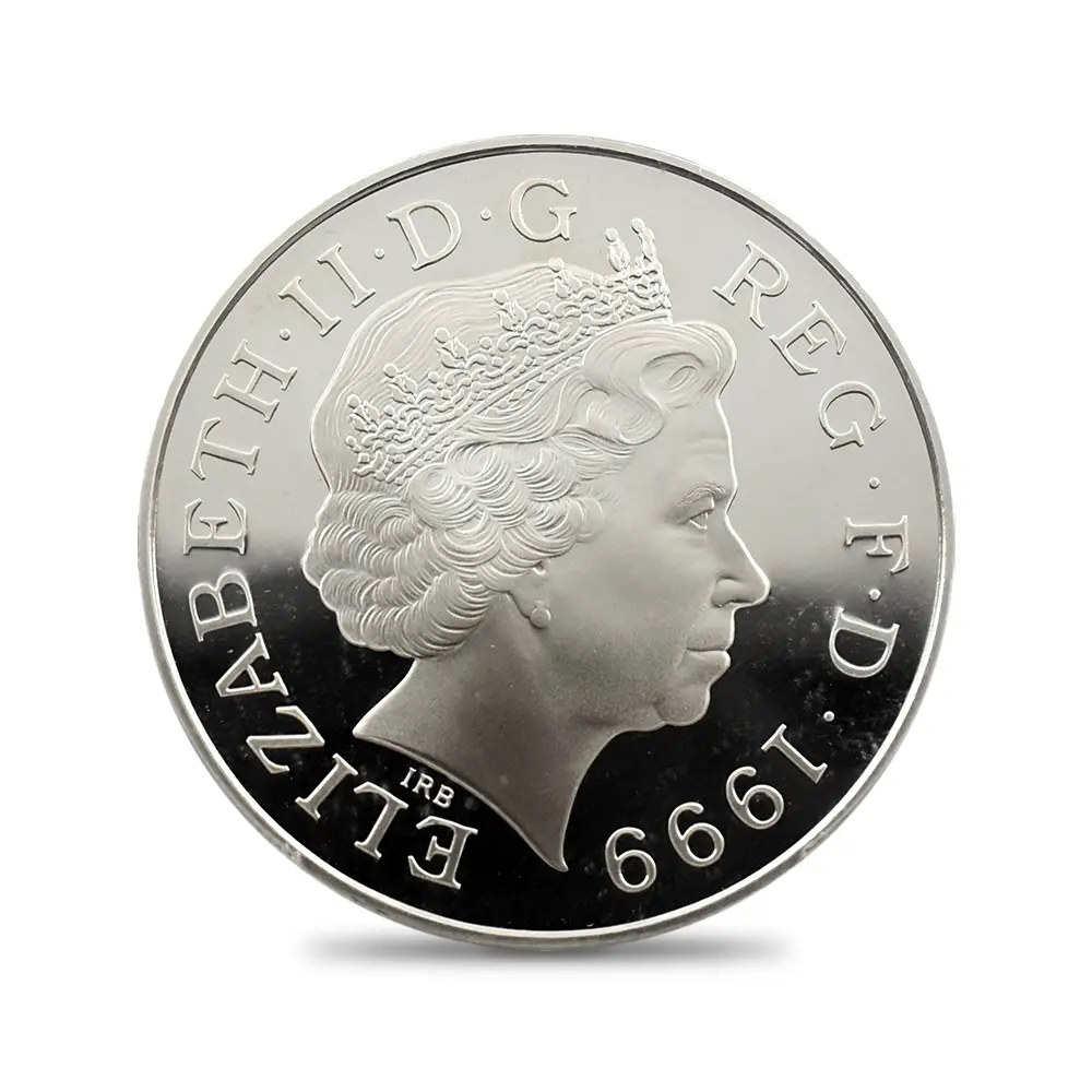 モダンコイン3：7058 イギリス 1999 エリザベス2世 ダイアナ妃追悼記念 5ポンド銀貨 PCGS PR69DC S-L6 箱付き