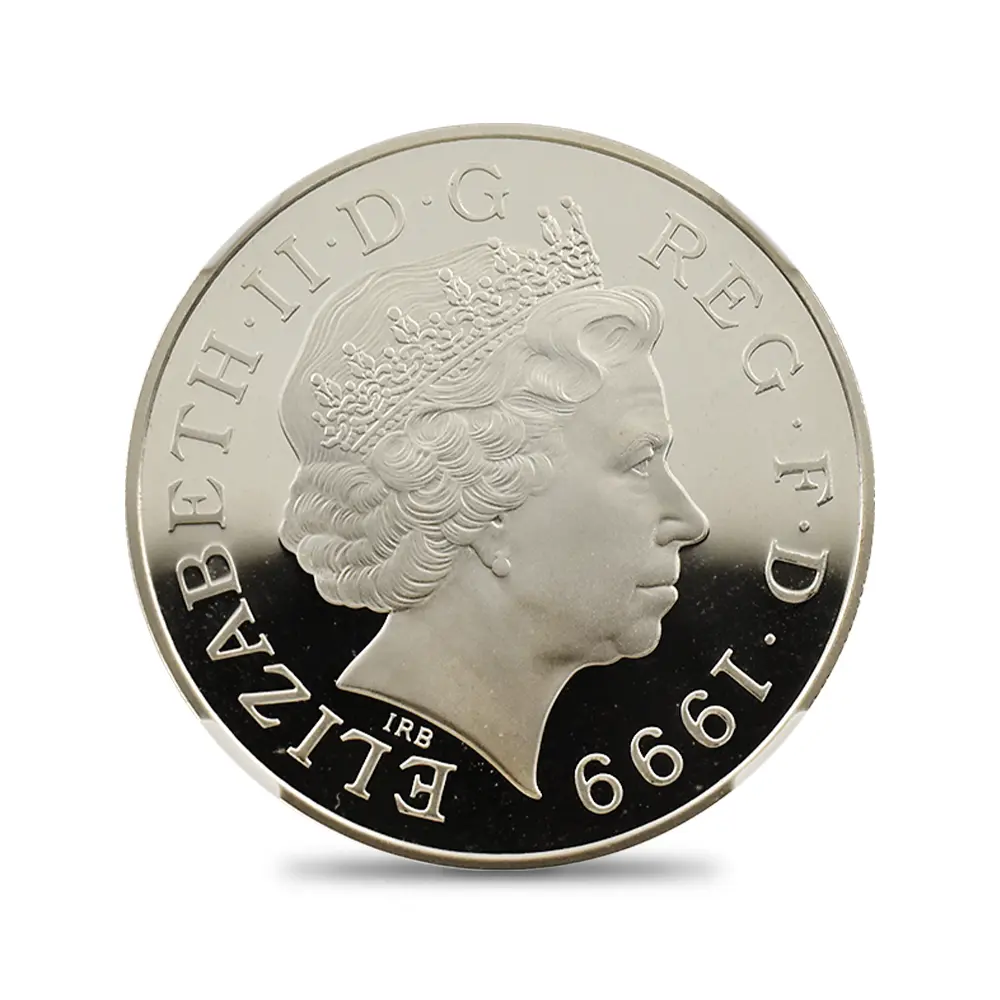 モダンコイン3：7050 イギリス 1999 エリザベス2世 ダイアナ妃追悼記念 5ポンド銀貨 NGC PF69UC