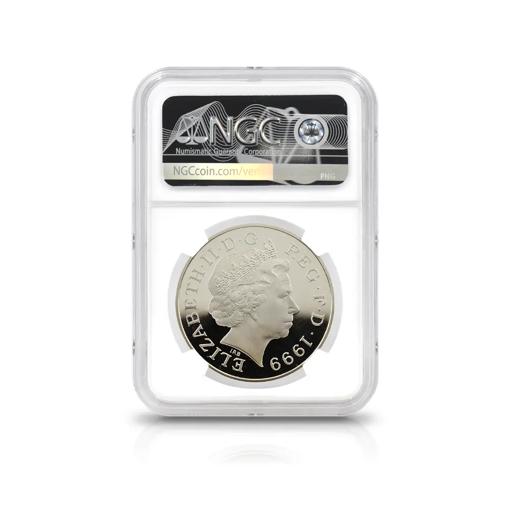 モダンコイン5：7050 イギリス 1999 エリザベス2世 ダイアナ妃追悼記念 5ポンド銀貨 NGC PF69UC