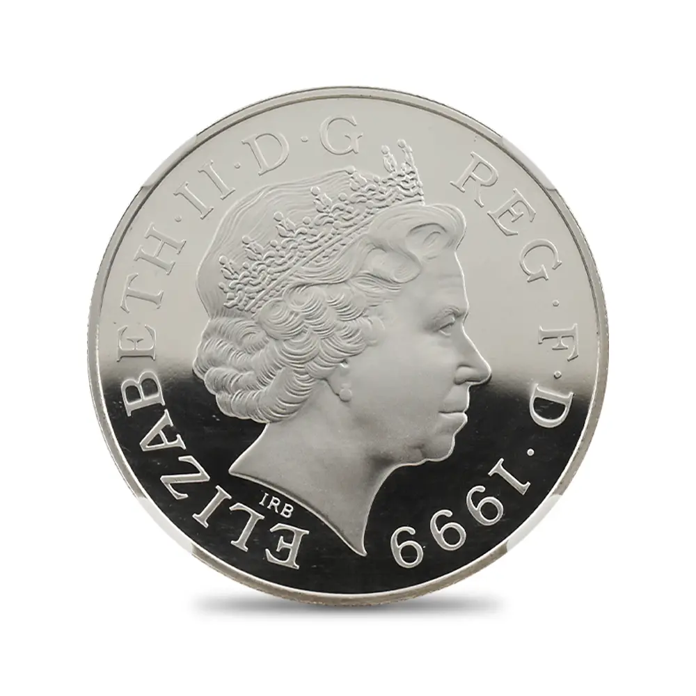 モダンコイン3：7052 イギリス 1999 エリザベス2世 ダイアナ妃追悼記念 5ポンド銀貨 NGC PF69UC