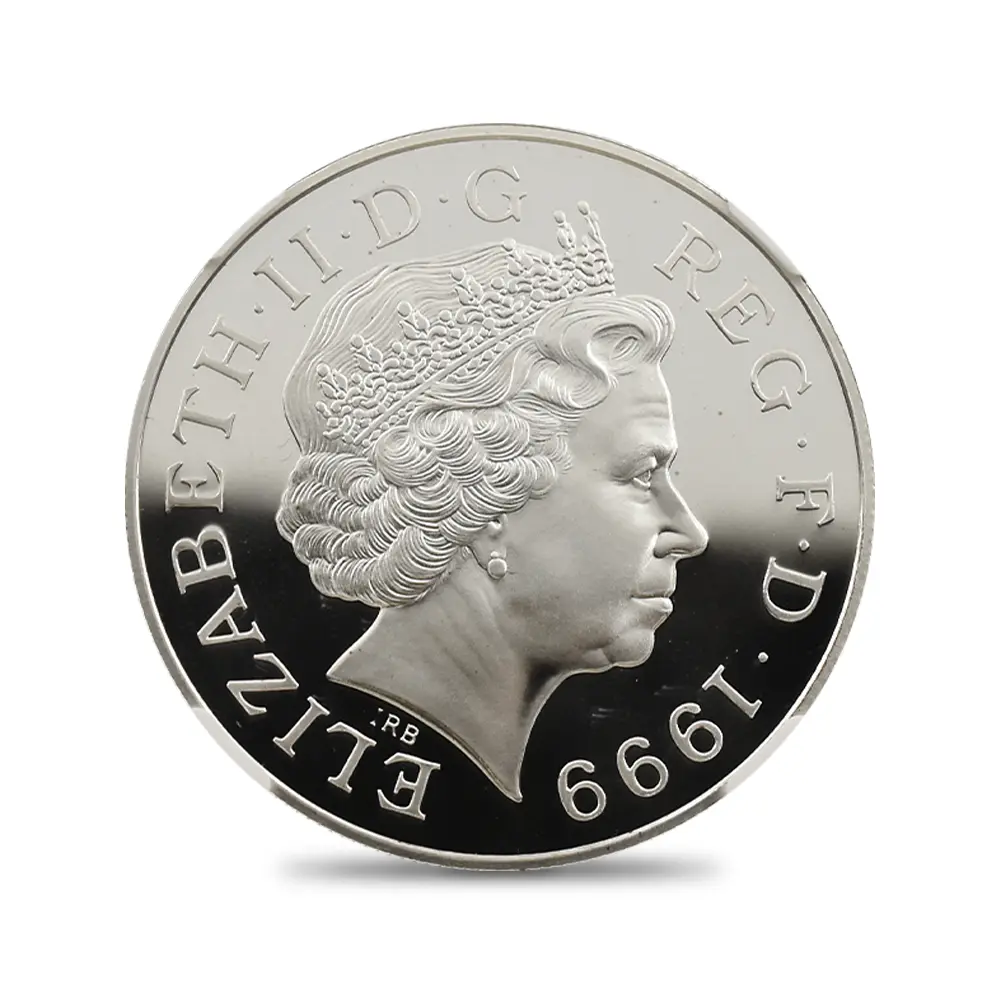モダンコイン3：7053 イギリス 1999 エリザベス2世 ダイアナ妃追悼記念 5ポンド銀貨 NGC PF69UC
