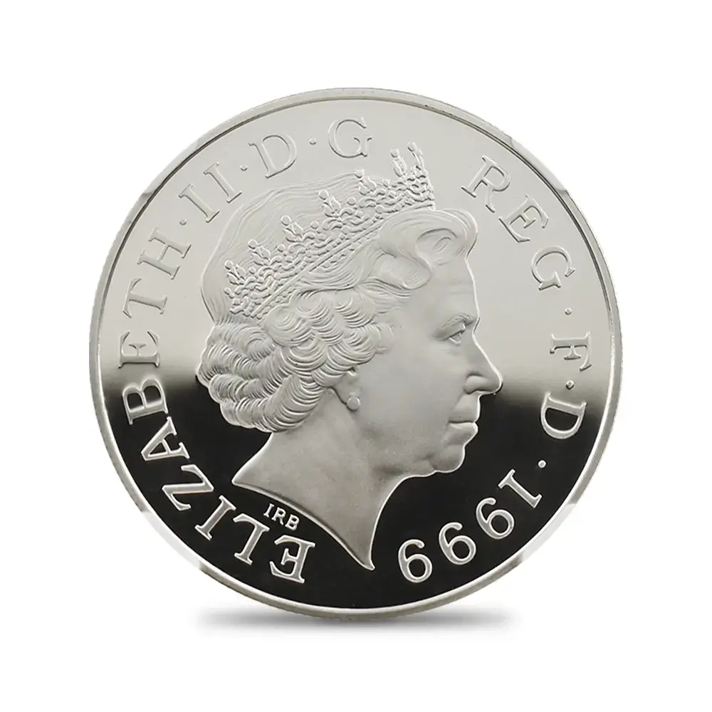 モダンコイン3：7055 イギリス 1999 エリザベス2世 ダイアナ妃追悼記念 5ポンド銀貨 NGC PF69UC