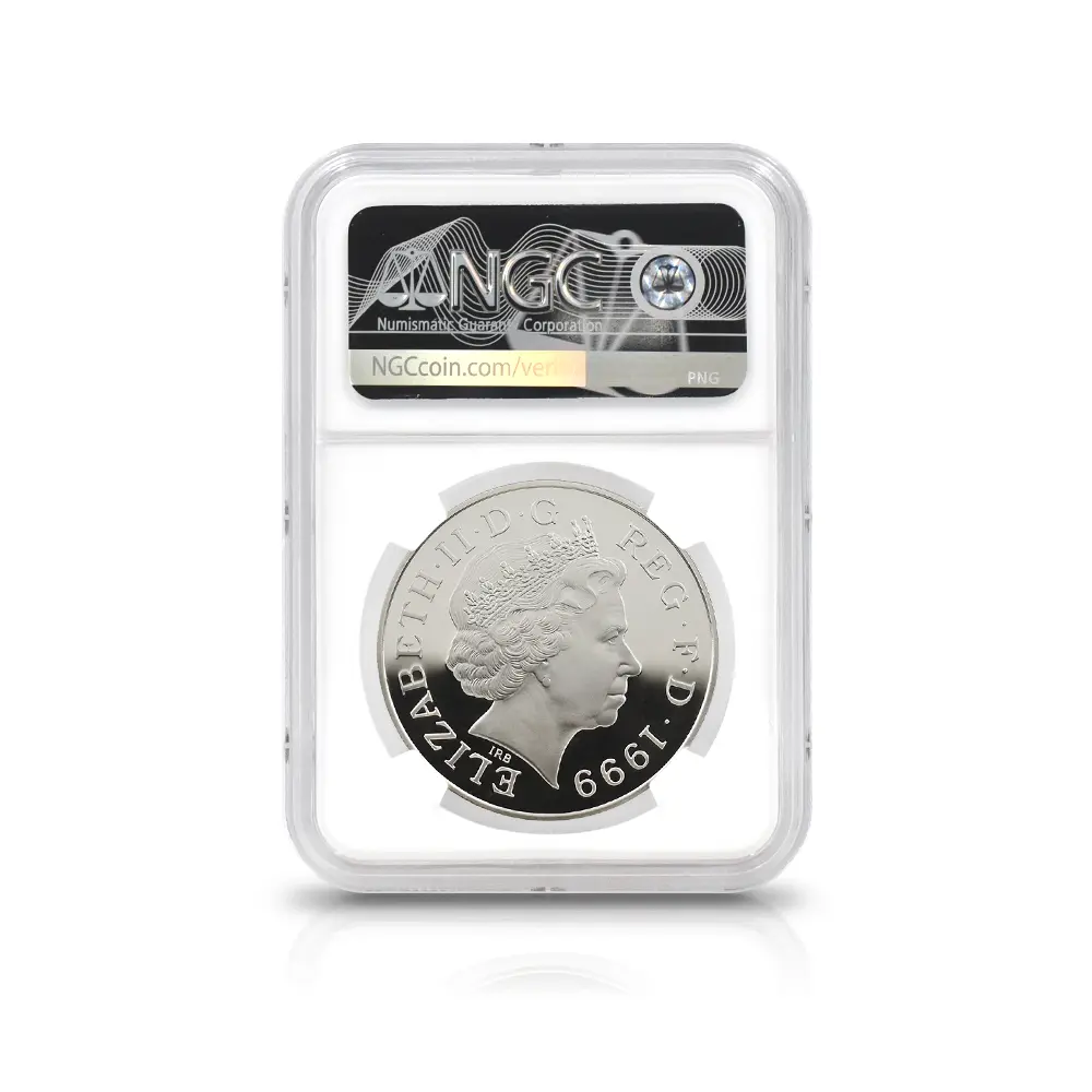 モダンコイン5：7055 イギリス 1999 エリザベス2世 ダイアナ妃追悼記念 5ポンド銀貨 NGC PF69UC