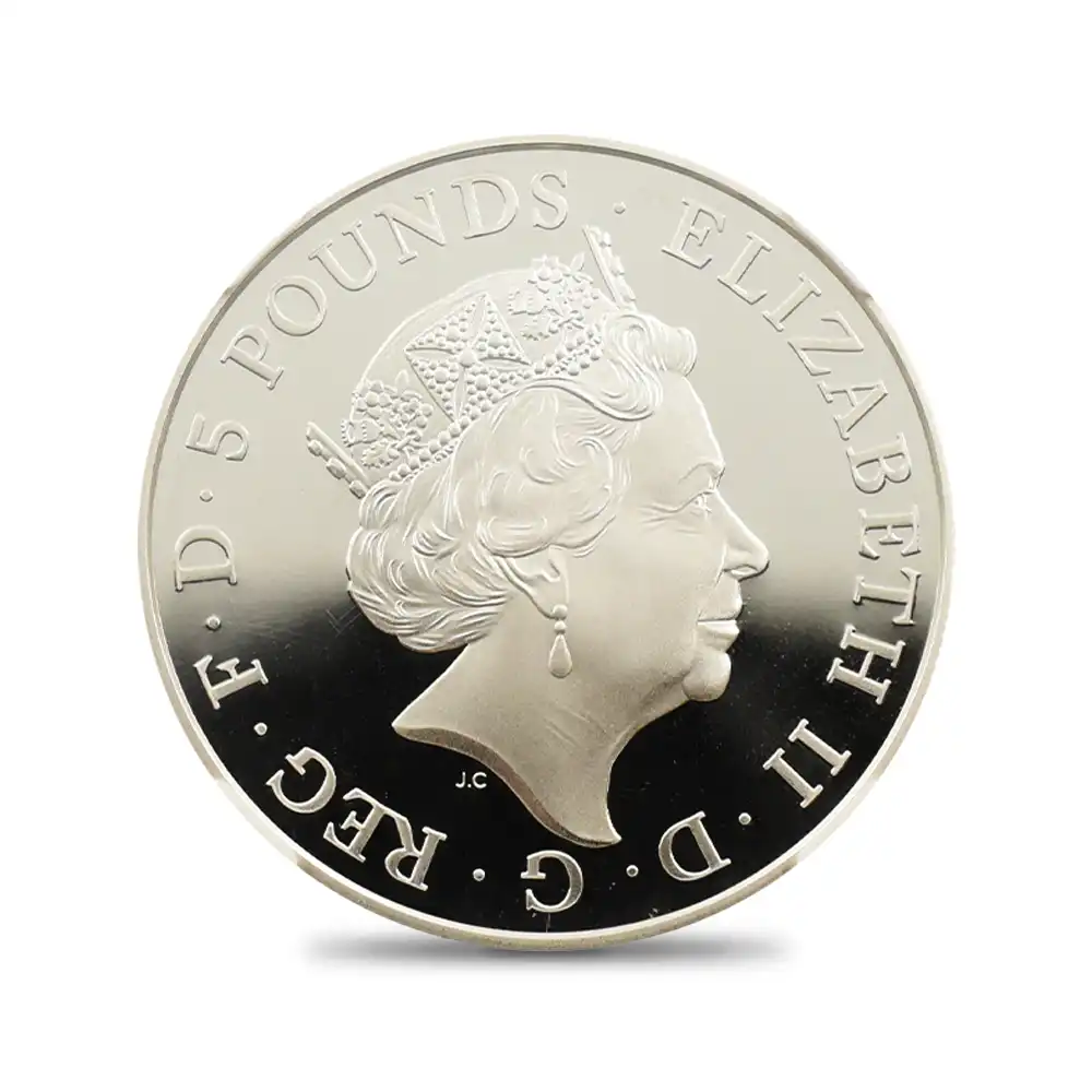 モダンコイン3：4357 2015 エリザベス2世 シャーロット王女誕生記念 5ポンド銀貨 NGC GEM PROOF