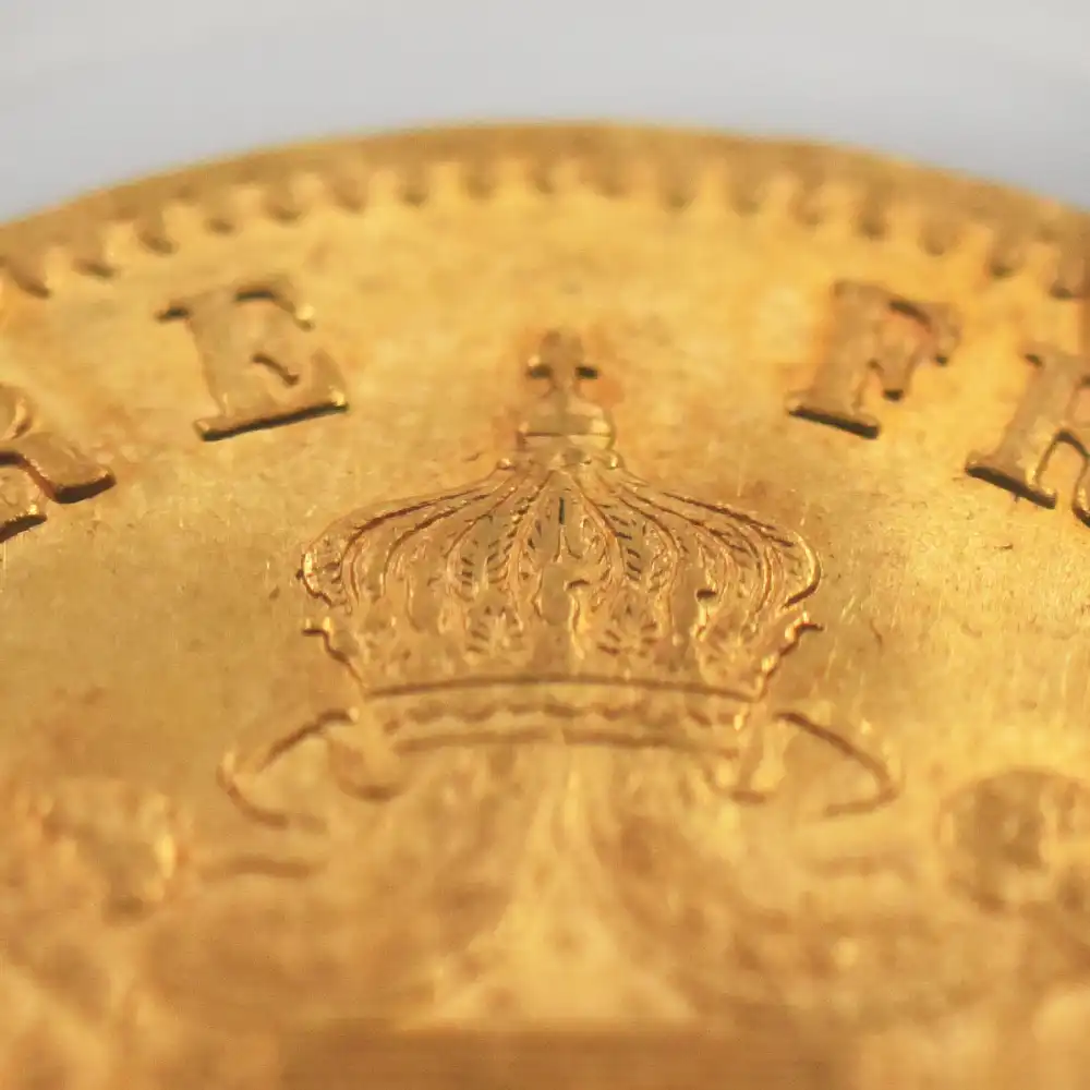 アンティークコイン10：4358 フランス 1865BB ナポレオン3世 20フラン金貨 PCGS MS64