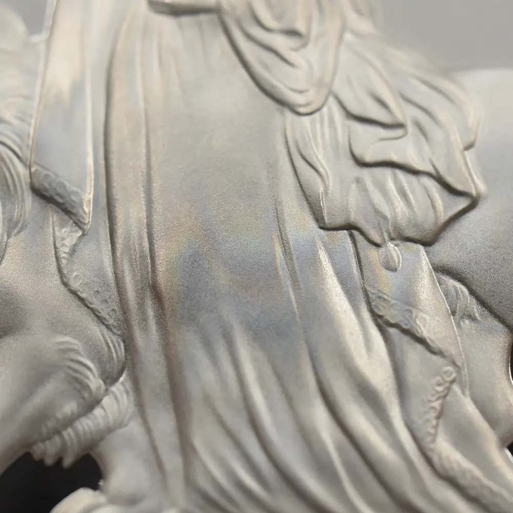 モダンコイン11：6389 オルダニー島 2025 チャールズ3世 ウナ＆ライオン ウルトラハイレリーフ 2ポンド1オンス銀貨 発行即日鑑定品 NGC PF70UC 箱付き