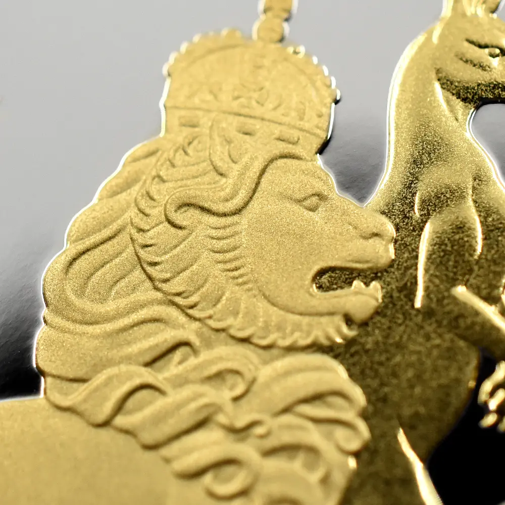 モダンコイン7:7038 オーストラリア 2026 チャールズ3世 エリザベス2世生誕100周年記念 1ドル1オンス プルーフ銀貨 金メッキ付 未鑑定 箱付き