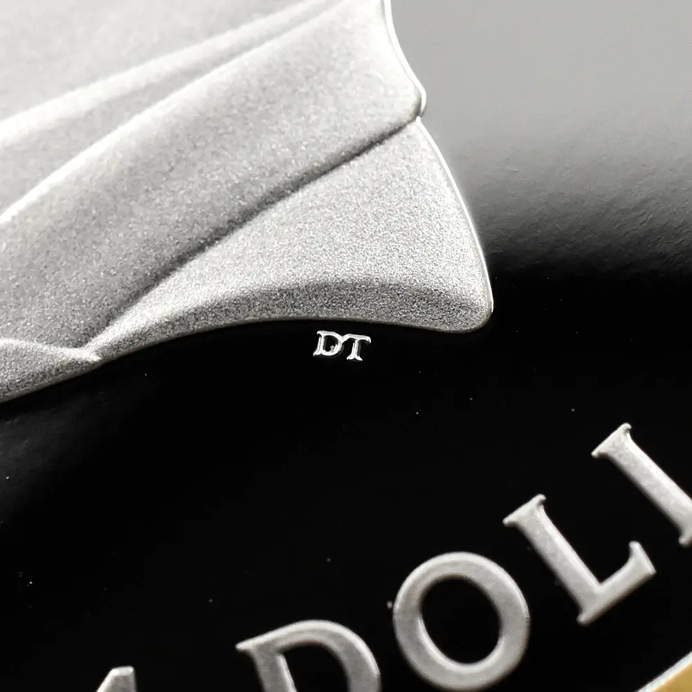 モダンコイン12:7038 オーストラリア 2026 チャールズ3世 エリザベス2世生誕100周年記念 1ドル1オンス プルーフ銀貨 金メッキ付 未鑑定 箱付き