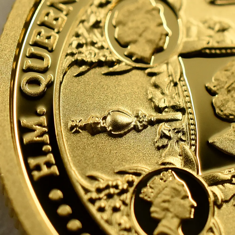 モダンコイン7:7039 オーストラリア 2026 チャールズ3世 エリザベス2世生誕100周年記念 25ドル1/4オンス プルーフ金貨 未鑑定 箱付き