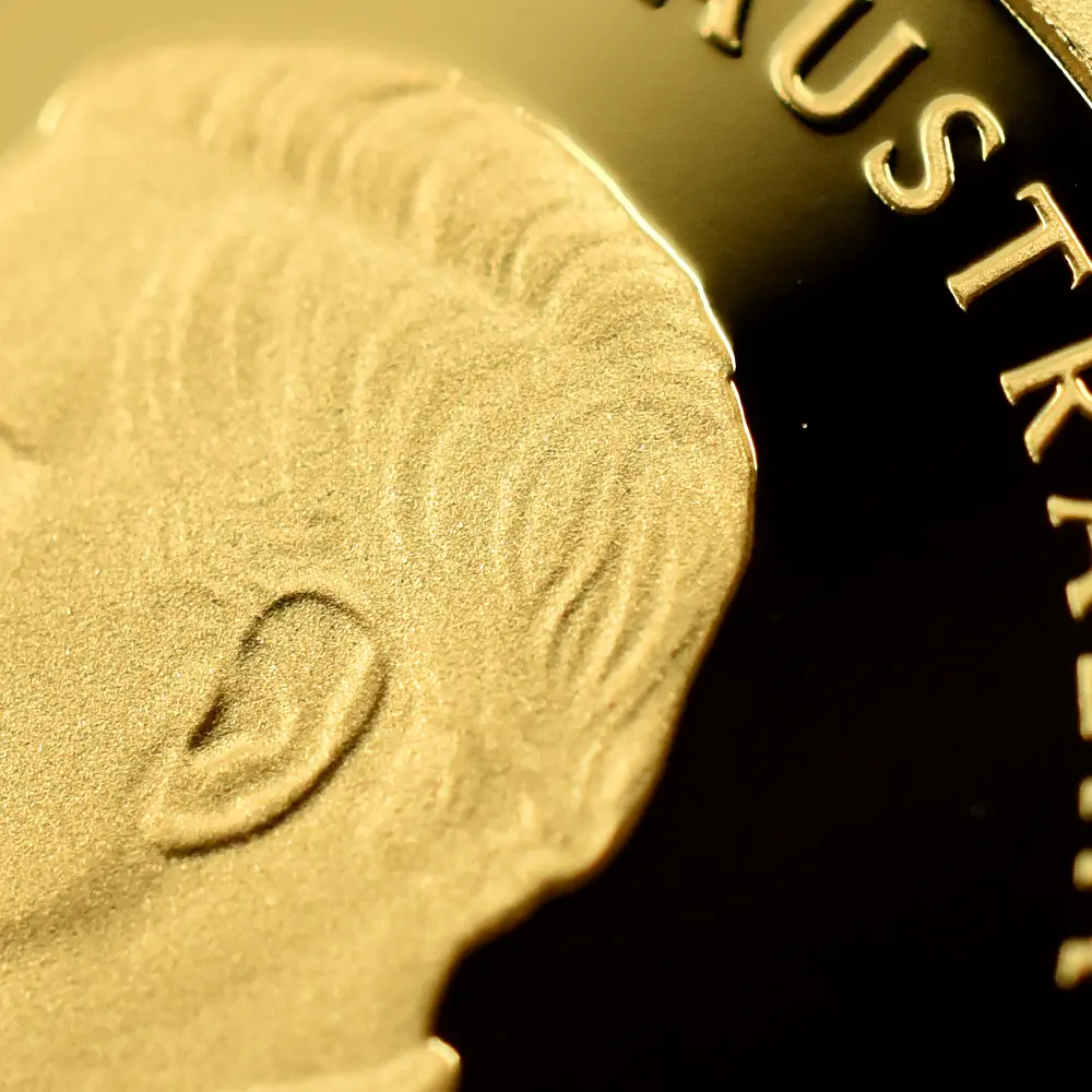 モダンコイン11:7039 オーストラリア 2026 チャールズ3世 エリザベス2世生誕100周年記念 25ドル1/4オンス プルーフ金貨 未鑑定 箱付き