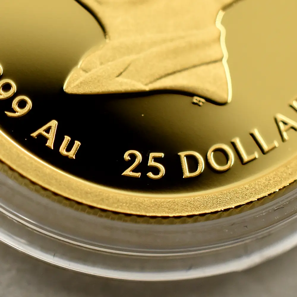 モダンコイン12:7039 オーストラリア 2026 チャールズ3世 エリザベス2世生誕100周年記念 25ドル1/4オンス プルーフ金貨 未鑑定 箱付き