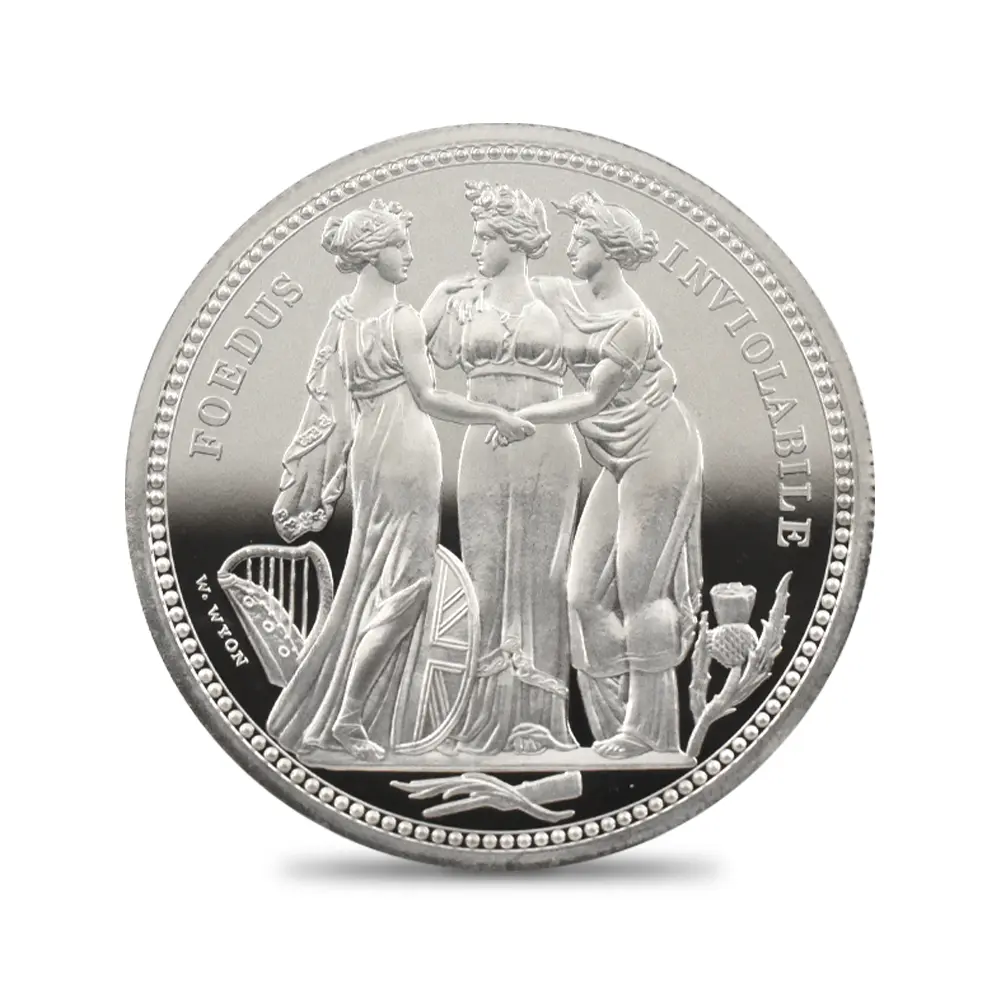 モダンコイン2:7064 イギリス 2020 エリザベス2世 スリーグレーセス 5ポンド2オンス銀貨 ファーストリリース NGC PF70UC