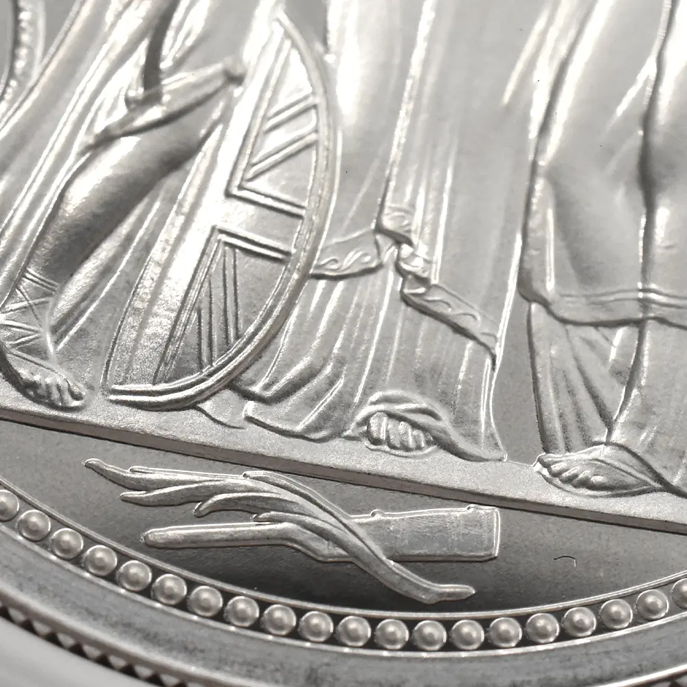 モダンコイン7:7064 イギリス 2020 エリザベス2世 スリーグレーセス 5ポンド2オンス銀貨 ファーストリリース NGC PF70UC