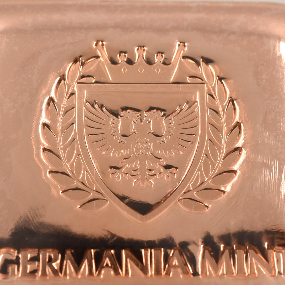 地金型6：7086 ポーランド 銅の延べ板 1キロ (1000g) ゲルマニアミント発行 【50本】