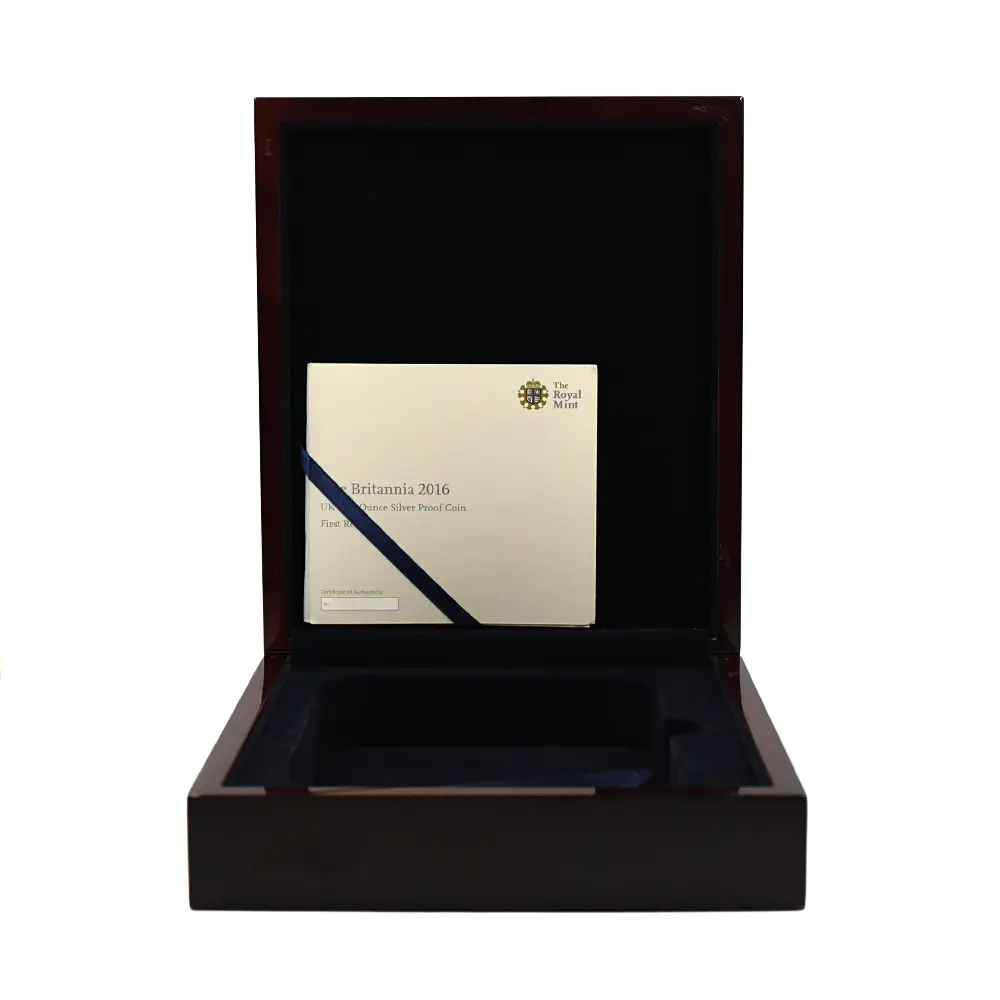 モダンコイン7:7083 イギリス 2016 エリザベス2世 ブリタニア 10ポンド5オンス銀貨 ファースト250ストラック NGC PF70UC 付属品付き