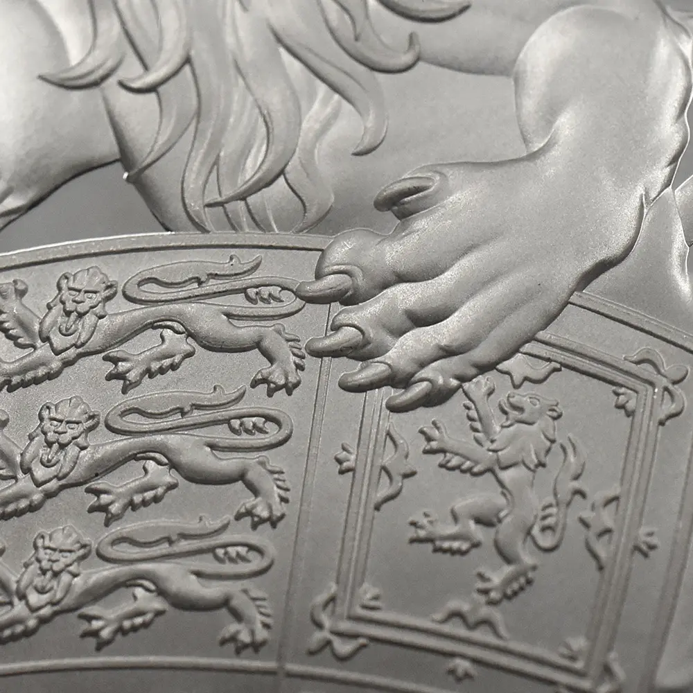 モダンコイン7:7085 イギリス 2017 エリザベス2世 クイーンズビースト イングランドのライオン 10ポンド 5オンス 銀貨 ファースト1000ストラック NGC PF70UC