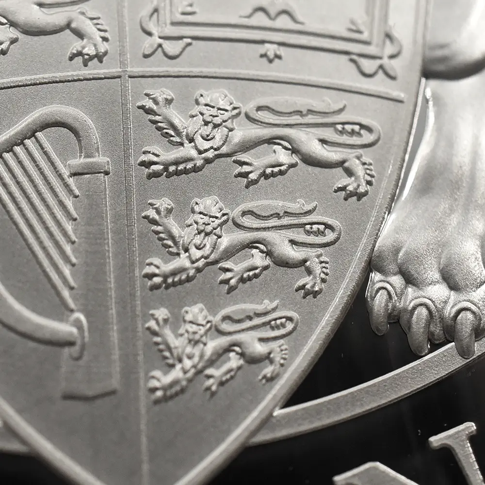 モダンコイン9:7085 イギリス 2017 エリザベス2世 クイーンズビースト イングランドのライオン 10ポンド 5オンス 銀貨 ファースト1000ストラック NGC PF70UC