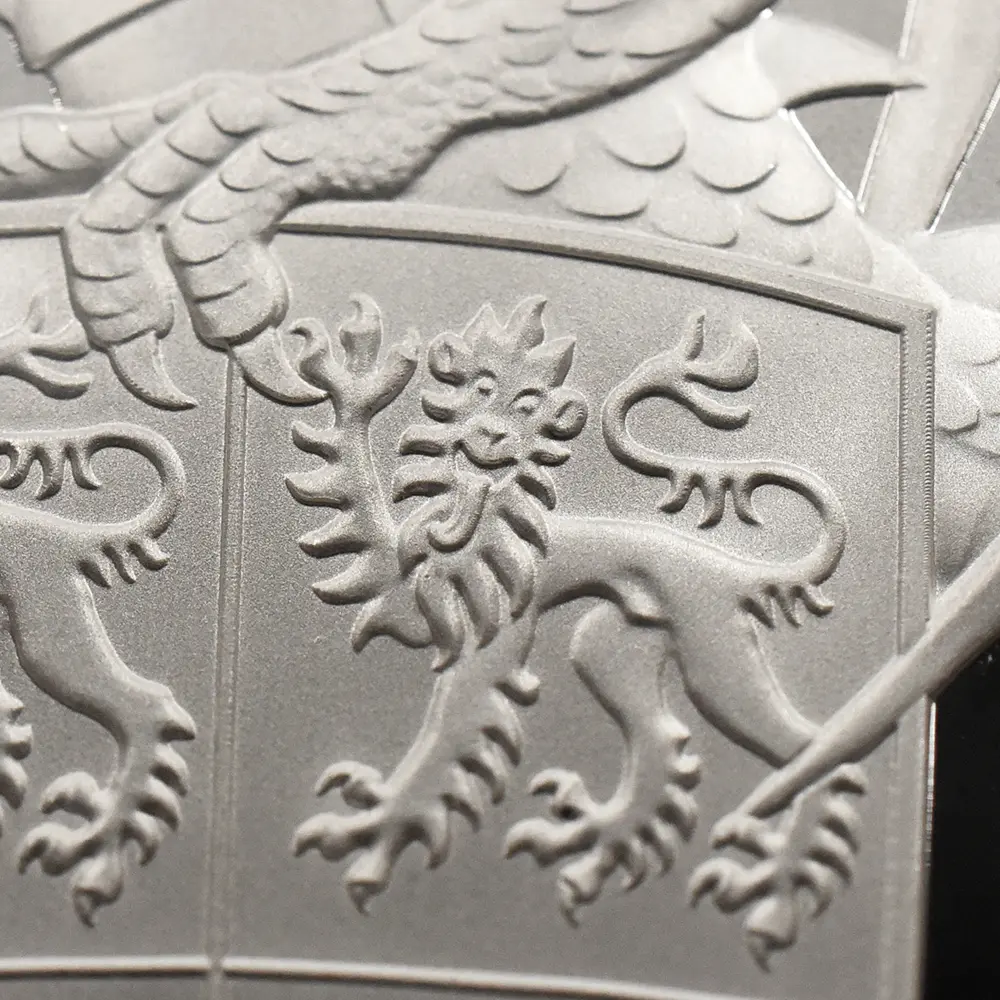 モダンコイン7：7091 イギリス 2018 エリザベス2世 クイーンズビースト ウェールズの赤いドラゴン 10ポンド5オンス銀貨 ファースト250ストラック NGC PF70UC