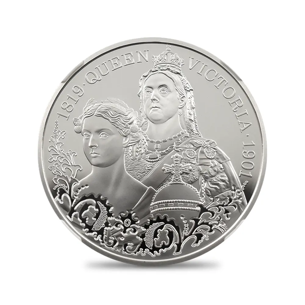 モダンコイン2：7088 イギリス 2026 チャールズ3世 ヴィクトリア女王没後125周年記念 女王の生涯 5ポンド銀貨 ファーストリリース NGC PF70UC チャールズ3世ラベル 箱付き