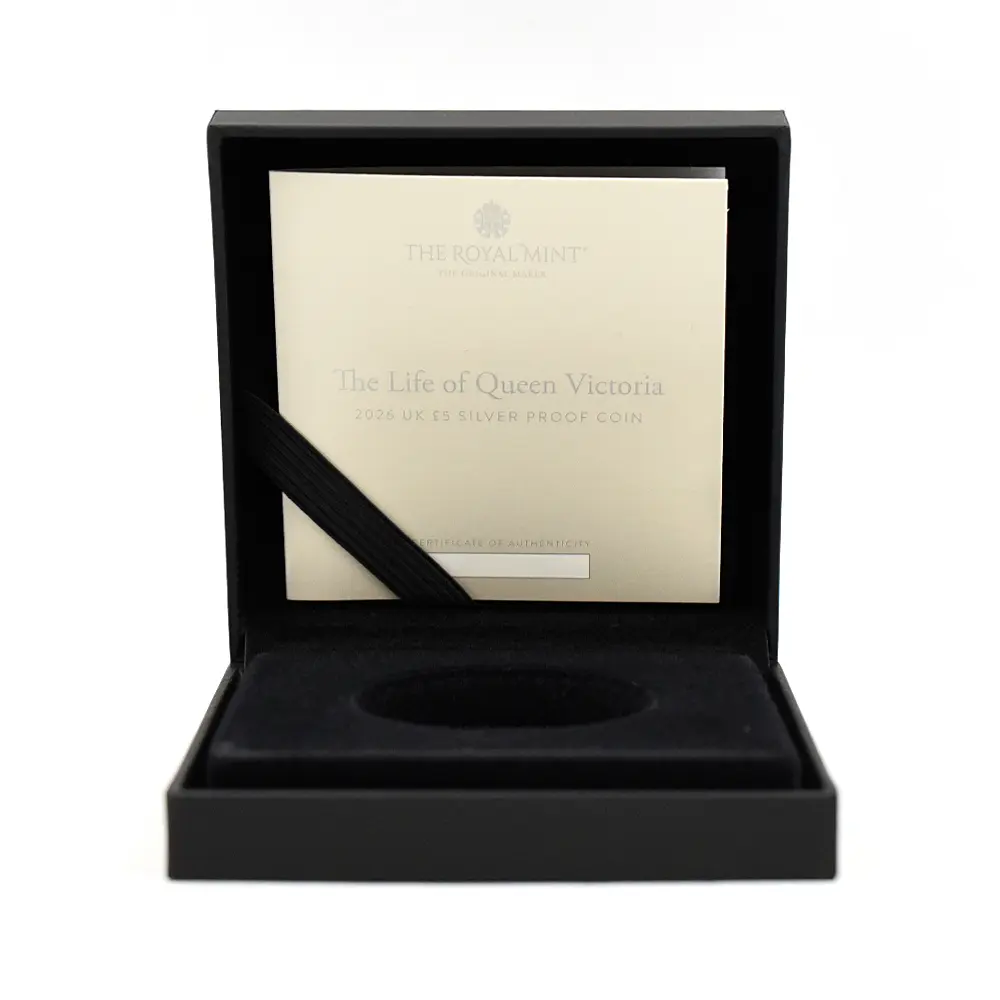 モダンコイン9：7088 イギリス 2026 チャールズ3世 ヴィクトリア女王没後125周年記念 女王の生涯 5ポンド銀貨 ファーストリリース NGC PF70UC チャールズ3世ラベル 箱付き