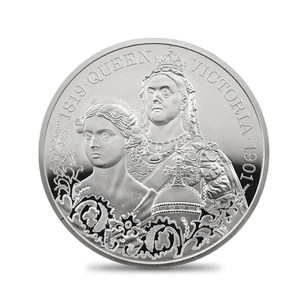 モダンコイン2：6523 2026 チャールズ3世 ヴィクトリア女王没後125周年記念 女王の生涯 5ポンドピエフォー銀貨 ファーストリリース NGC PF70UC チャールズ3世ラベル 箱付き
