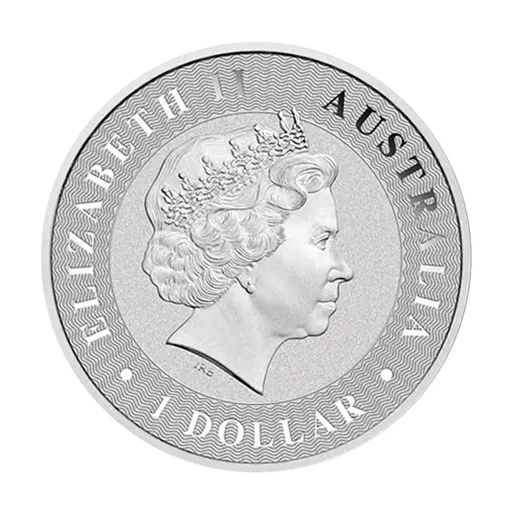 地金型3：4389 オーストラリア 2018 カンガルー 1ドル 1オンス 銀貨 【1枚】 (コインケース付き)