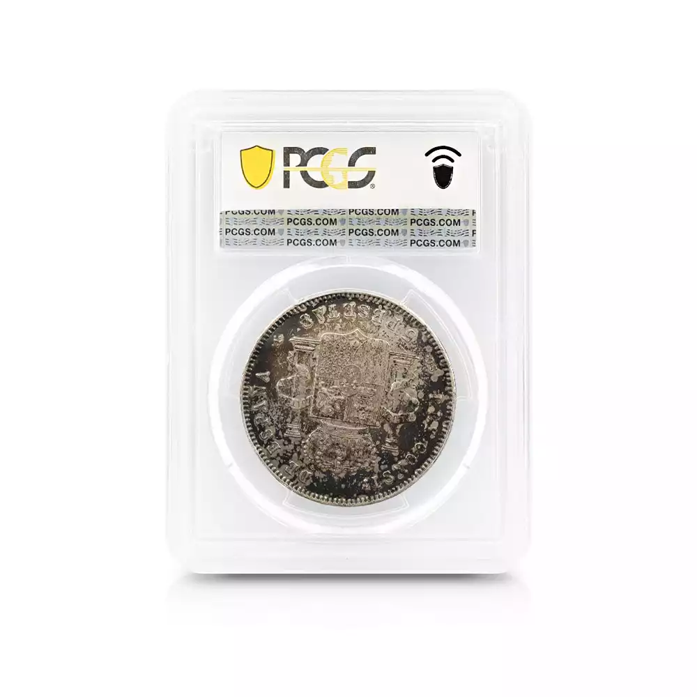 アンティークコイン5：2842 スペイン 1897-SG.V. アルフォンソ13世 5ペセタ銀貨 PCGS AU50