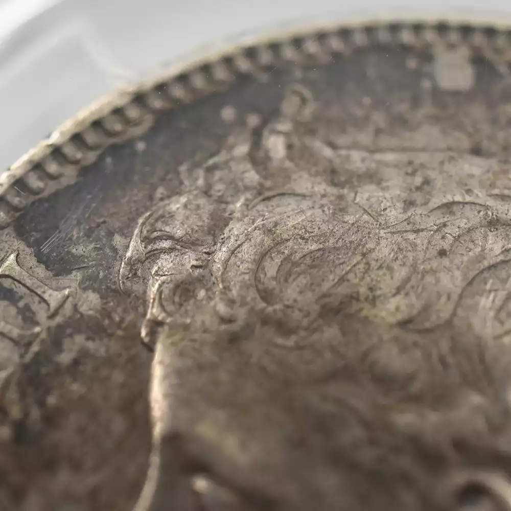 アンティークコイン7：2842 スペイン 1897-SG.V. アルフォンソ13世 5ペセタ銀貨 PCGS AU50