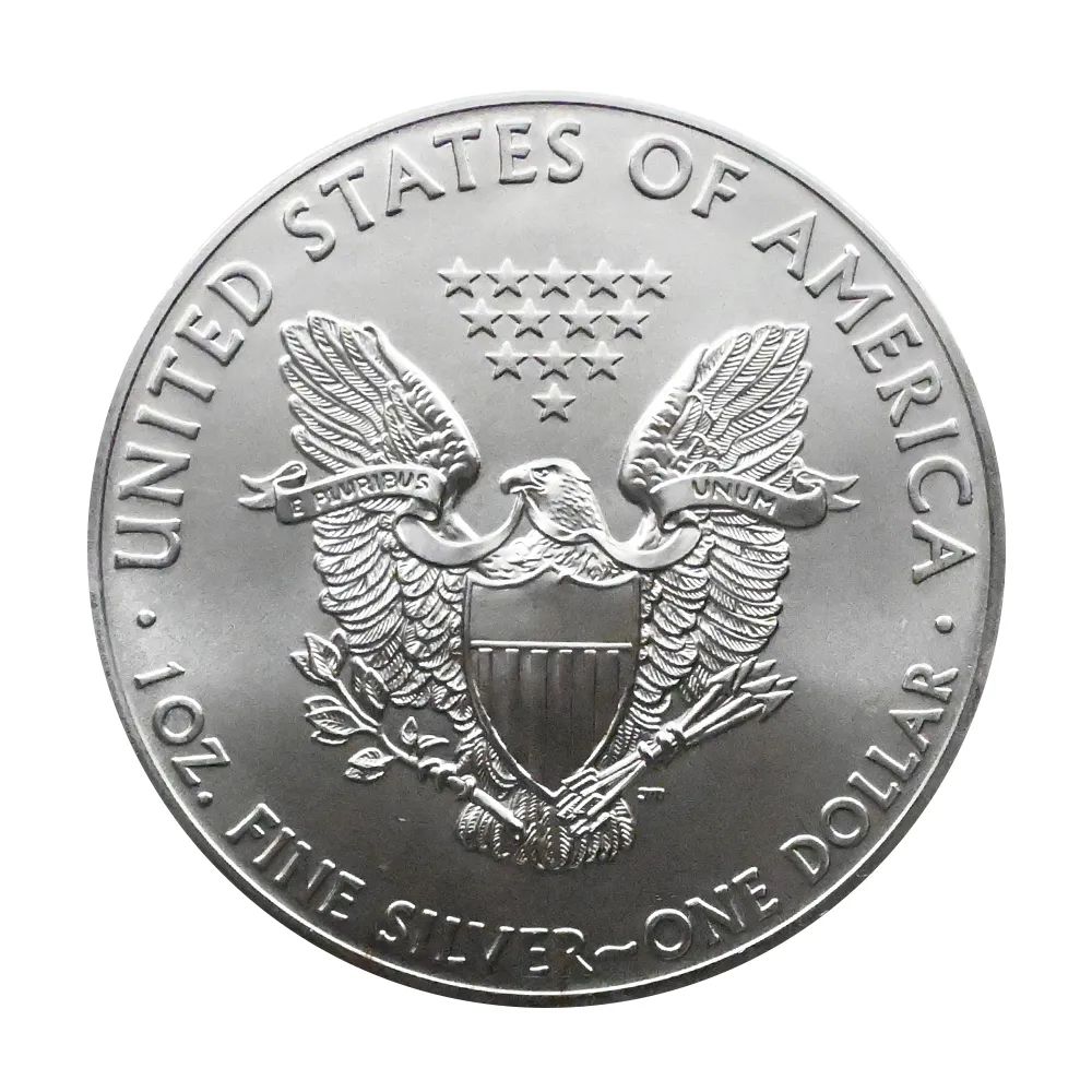 地金型3：4396 アメリカ 2014 イーグル 1ドル 1オンス 銀貨 【1枚】 (コインケース付き)