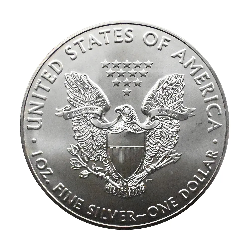 地金型3：4399 アメリカ 2020 イーグル 1ドル 1オンス 銀貨 【1枚】 (コインケース付き)