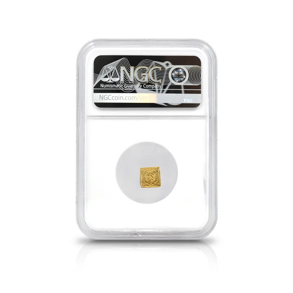 アンティークコイン5：7103 ドイツ ニュルンベルク 1700 神の子羊 1/8ダカット クリッペ(四角)金貨 NGC MS65 FR-1894