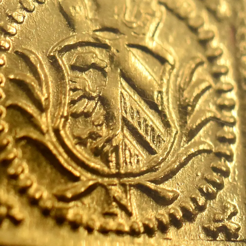 アンティークコイン10：7103 ドイツ ニュルンベルク 1700 神の子羊 1/8ダカット クリッペ(四角)金貨 NGC MS65 FR-1894