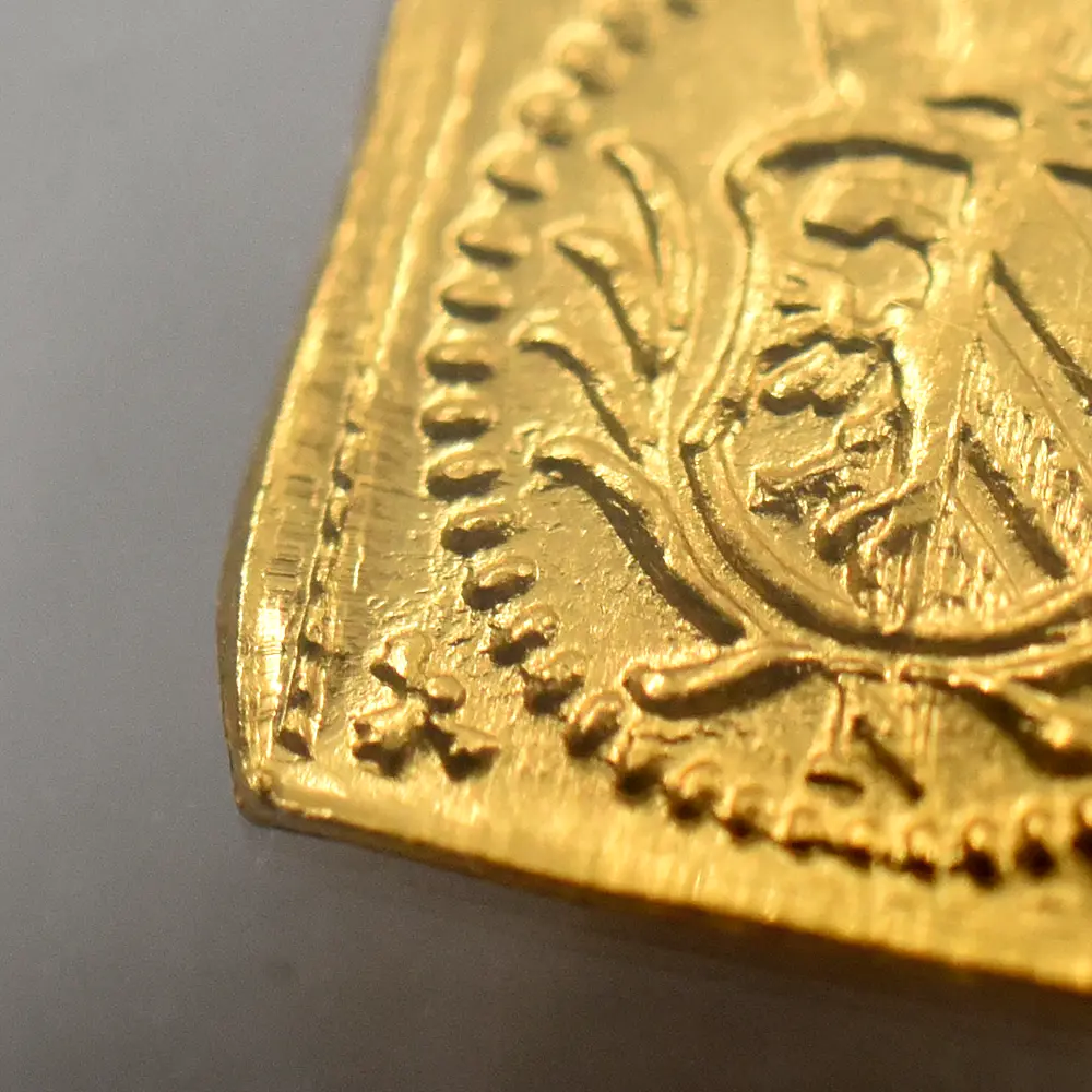 アンティークコイン11：7103 ドイツ ニュルンベルク 1700 神の子羊 1/8ダカット クリッペ(四角)金貨 NGC MS65 FR-1894