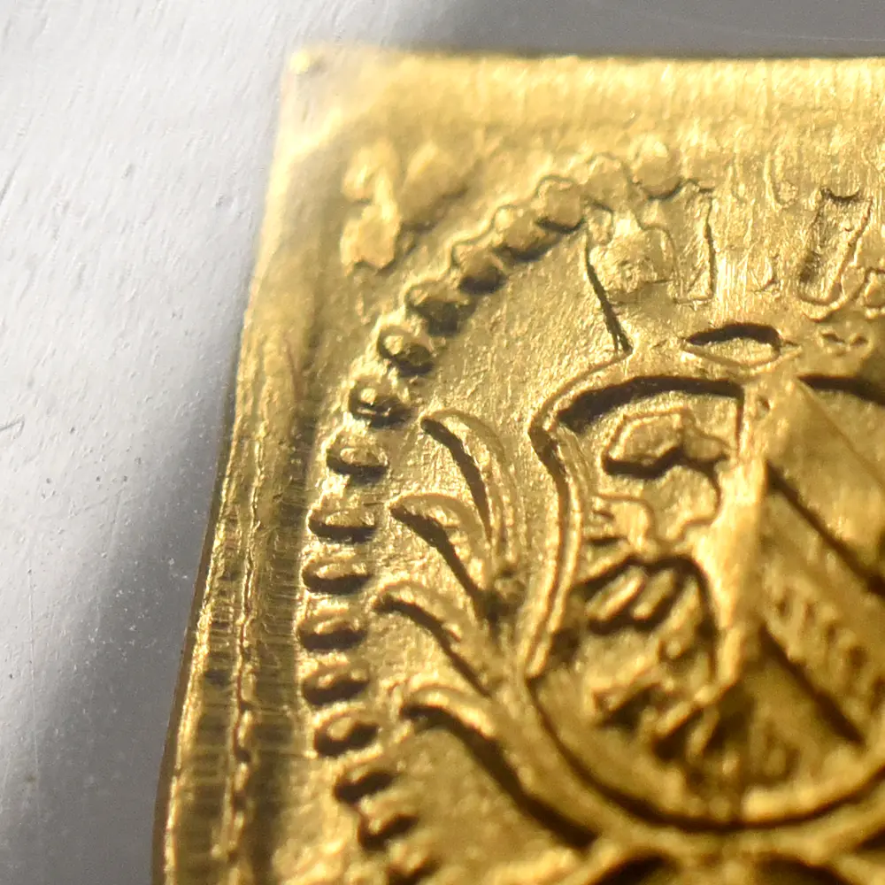 アンティークコイン12：7103 ドイツ ニュルンベルク 1700 神の子羊 1/8ダカット クリッペ(四角)金貨 NGC MS65 FR-1894