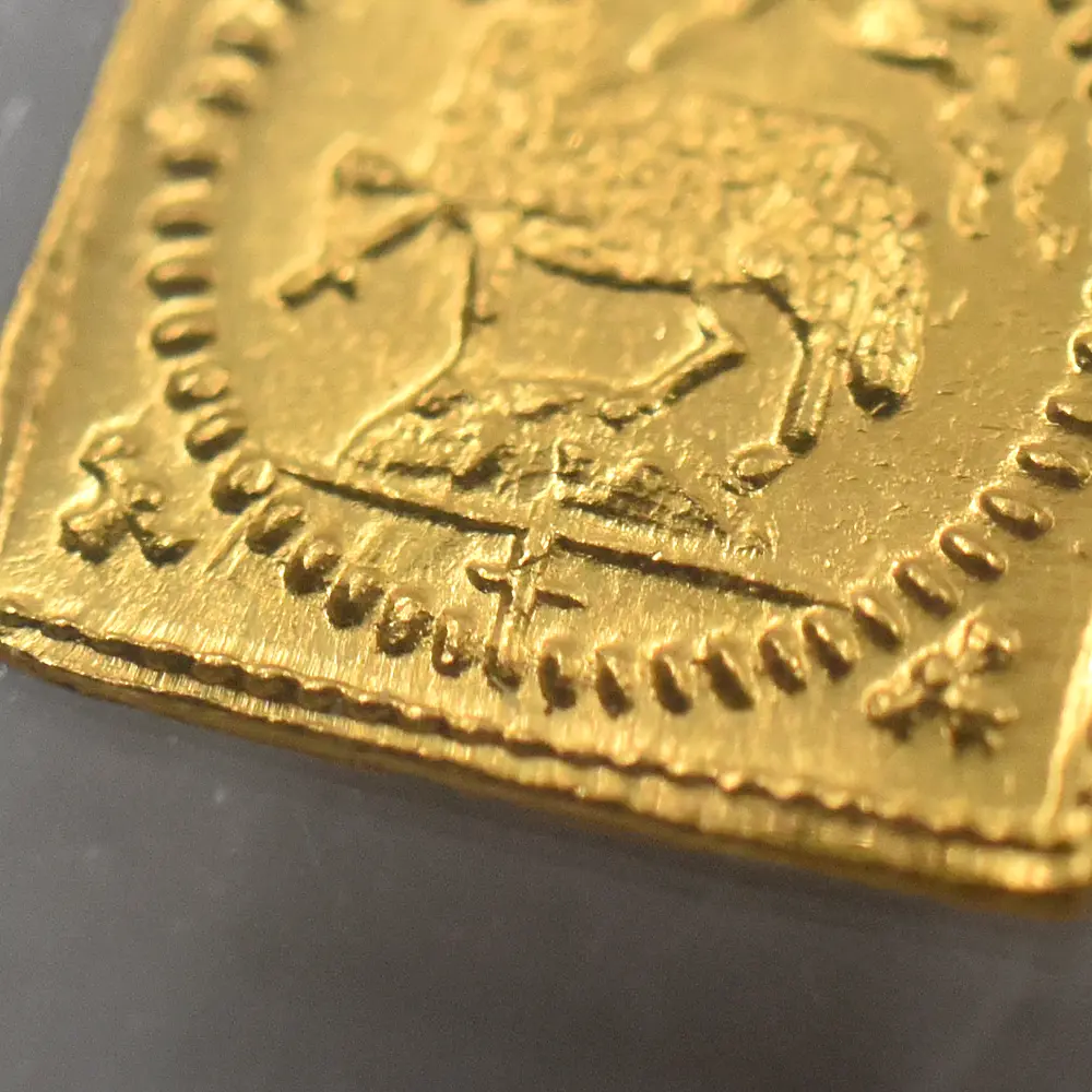 アンティークコイン9：7103 ドイツ ニュルンベルク 1700 神の子羊 1/8ダカット クリッペ(四角)金貨 NGC MS65 FR-1894