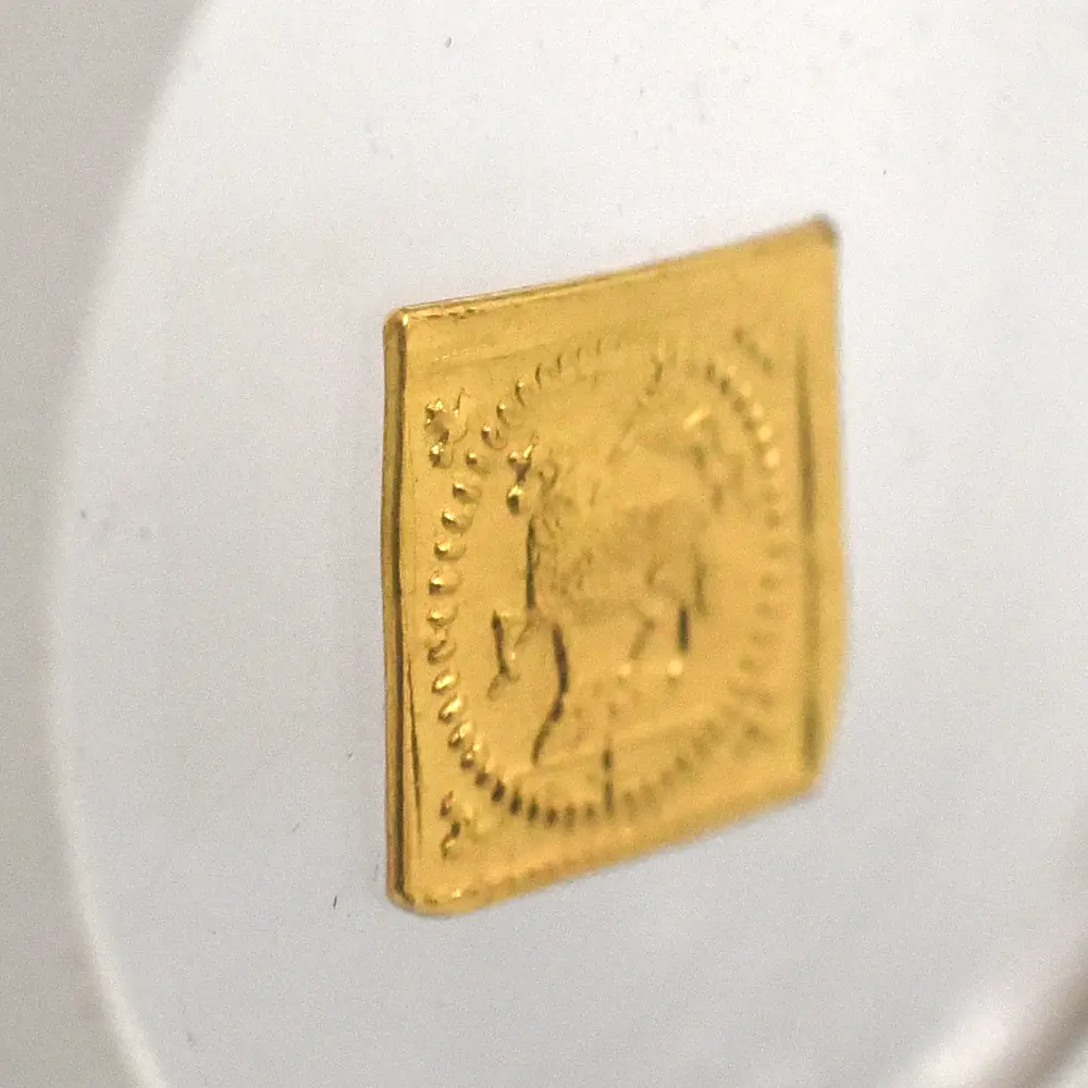 アンティークコイン13：7103 ドイツ ニュルンベルク 1700 神の子羊 1/8ダカット クリッペ(四角)金貨 NGC MS65 FR-1894