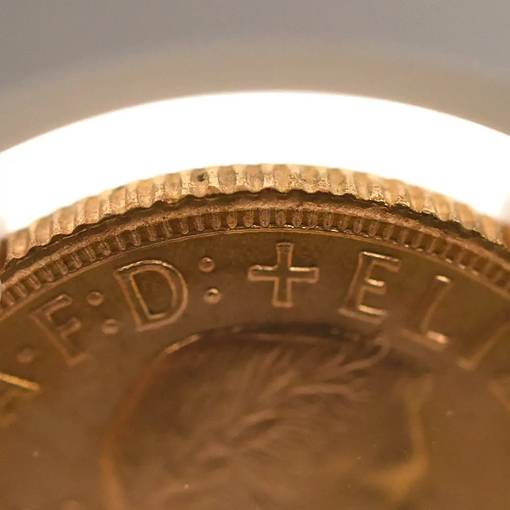 モダンコイン13:7109 イギリス 1958 エリザベス2世 ヤングヤング 聖ジョージ竜退治 ソブリン金貨 NGC MS65