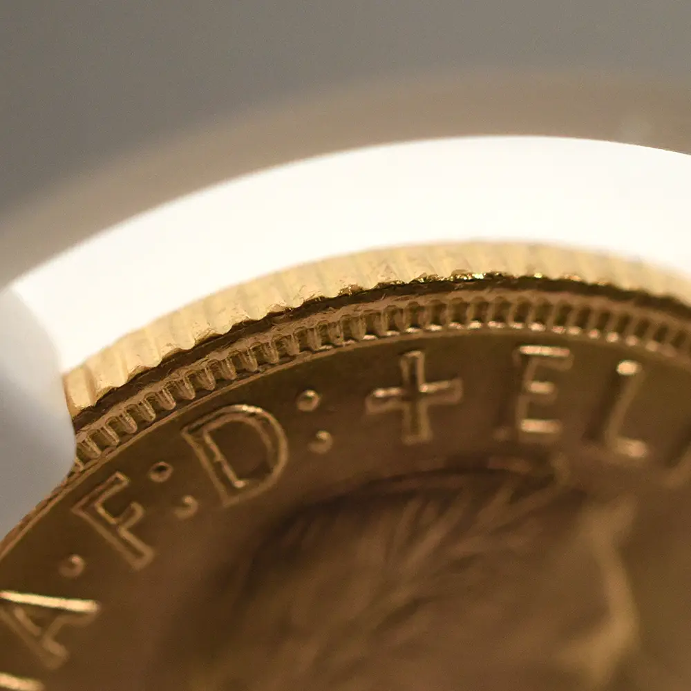 モダンコイン13:7108 イギリス 1958 エリザベス2世 ヤングヤング 聖ジョージ竜退治 ソブリン金貨 NGC MS66