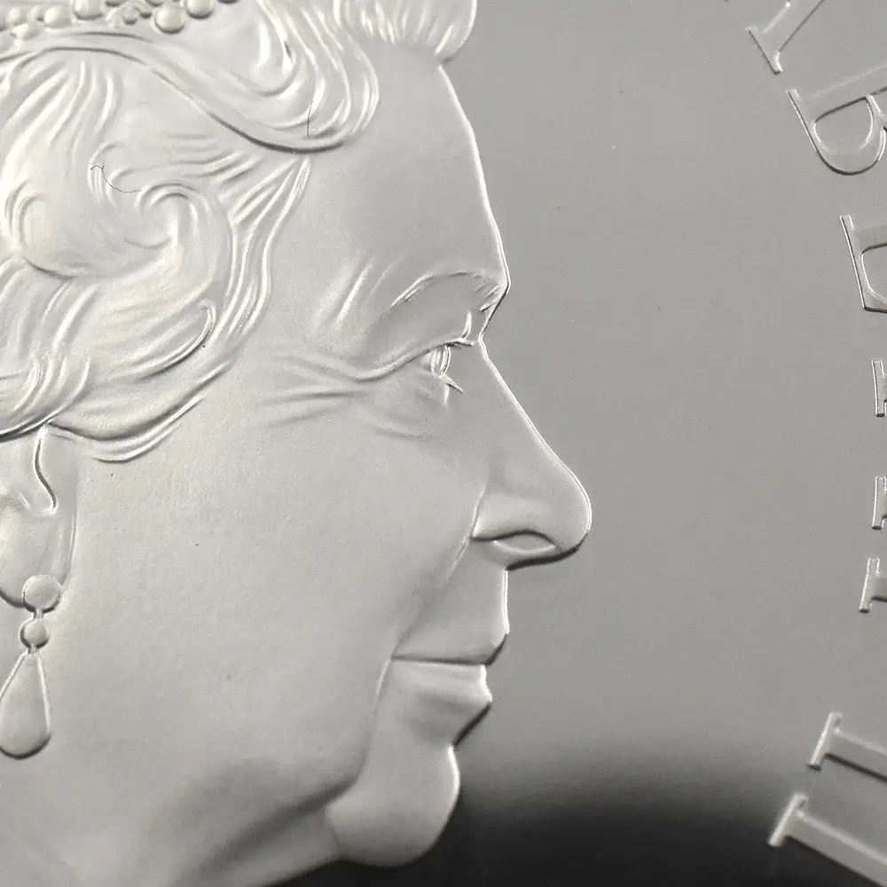 モダンコイン12:7105 イギリス 2021 エリザベス2世 ゴチッククラウン・ポートレート 10ポンド10オンス銀貨 NGC PF70UC 箱付き