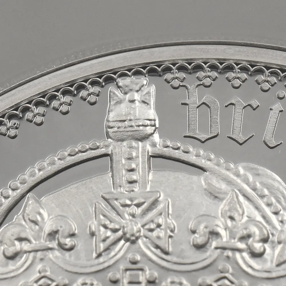 モダンコイン11:7105 イギリス 2021 エリザベス2世 ゴチッククラウン・ポートレート 10ポンド10オンス銀貨 NGC PF70UC 箱付き