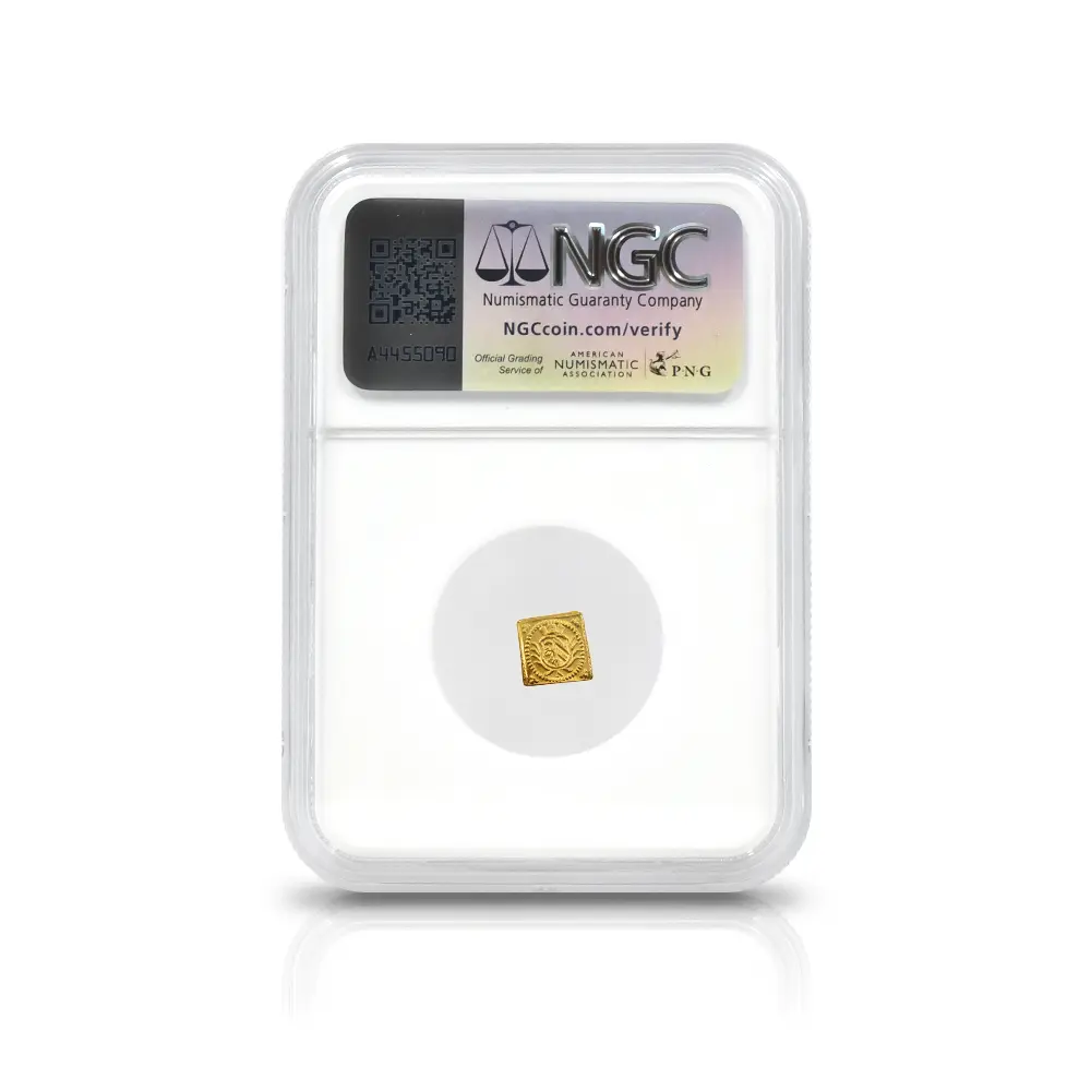 アンティークコイン5：7104 ドイツ ニュルンベルク 1700 神の子羊 1/8ダカット クリッペ(四角)金貨 NGC MS63 FR-1894