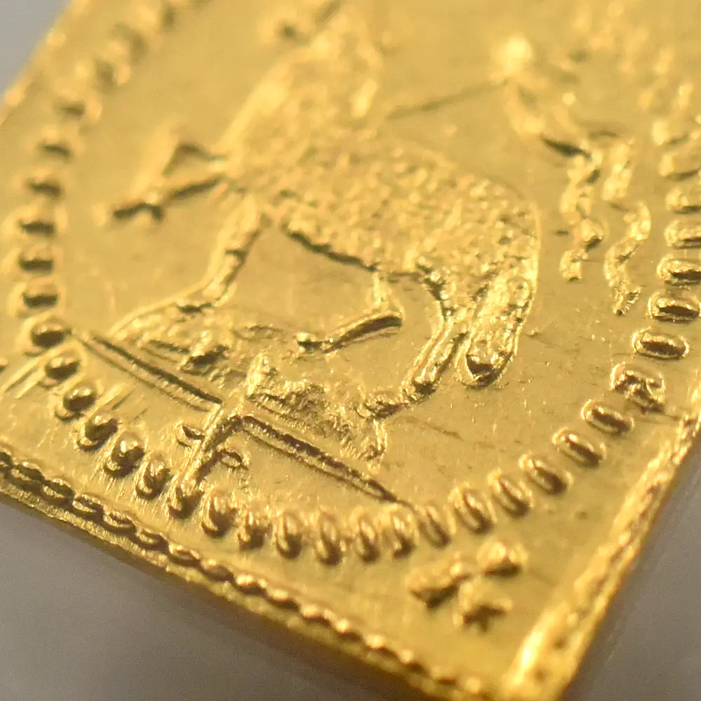 アンティークコイン9：7104 ドイツ ニュルンベルク 1700 神の子羊 1/8ダカット クリッペ(四角)金貨 NGC MS63 FR-1894