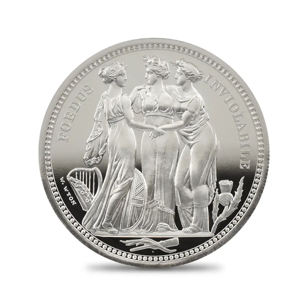 モダンコイン2：7116 イギリス 2020 エリザベス2世 スリーグレーセス 5ポンド2オンス銀貨 ファーストリリース NGC PF70UC